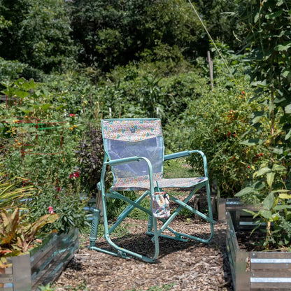 Premium All-Weather Freestyle Rocker Elite - Choice 460 - Patented Spring-Action Rocking Chair for Camping Detail