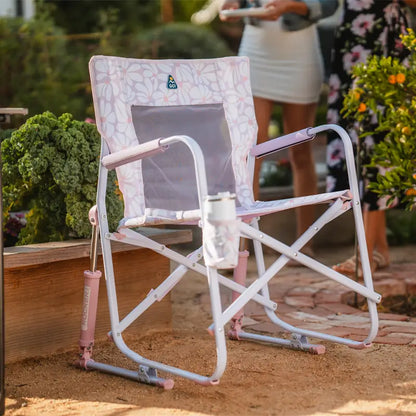 Premium All-Weather Freestyle Rocker - Choice 711 - Patented Spring-Action Rocking Chair for Camping Detail