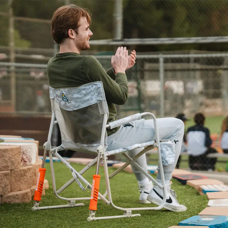 Premium All-Weather Freestyle Rocker Elite - Choice 460 - Patented Spring-Action Rocking Chair for Camping Detail