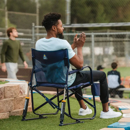 Premium All-Weather Freestyle Rocker Elite - Choice 460 - Patented Spring-Action Rocking Chair for Camping Detail