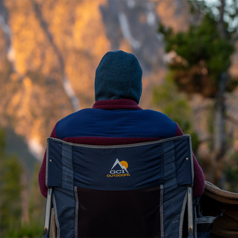 Luxury Camp Freestyle Rocker XL - Choice 552 - RoadTrip Rocker Smooth Motion Camp Chair Detail