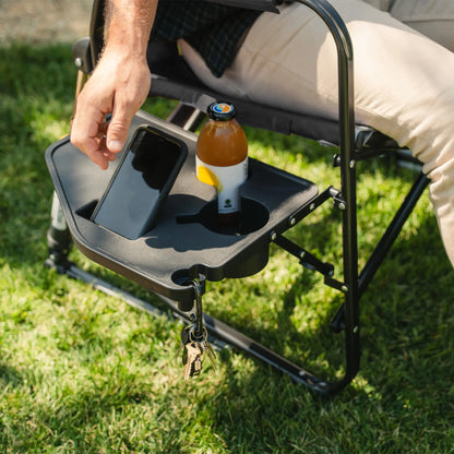 Heavy-Duty Freestyle Freestyle Rocker XL with Side Table - Choice 836 - Patented Spring-Action Rocking Chair for Camping Detail