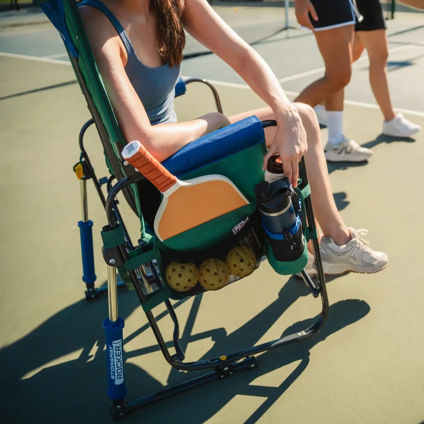 Lightweight Messenger Stowaway Rocker - Choice 794 - Premium Slim-Fold Compact Chair with Messenger Bag Detail