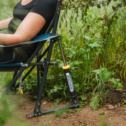 Heavy-Duty Freestyle Kickback Rocker - Choice 345 - Freestyle Rocker Portable Outdoor Folding Chair Detail