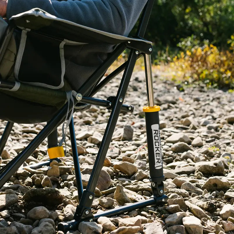 Heavy-Duty Freestyle Kickback Rocker - Choice 345 - Freestyle Rocker Portable Outdoor Folding Chair Detail