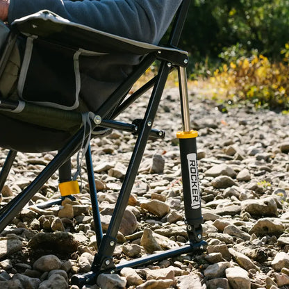 Heavy-Duty Freestyle Kickback Rocker - Choice 345 - Freestyle Rocker Portable Outdoor Folding Chair Detail