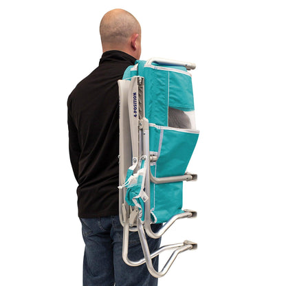 Space-Saving Pico Bi-Fold Beach Chair - Choice 601 - Pico Compact Folding Camp Chair with Carry Bag Detail