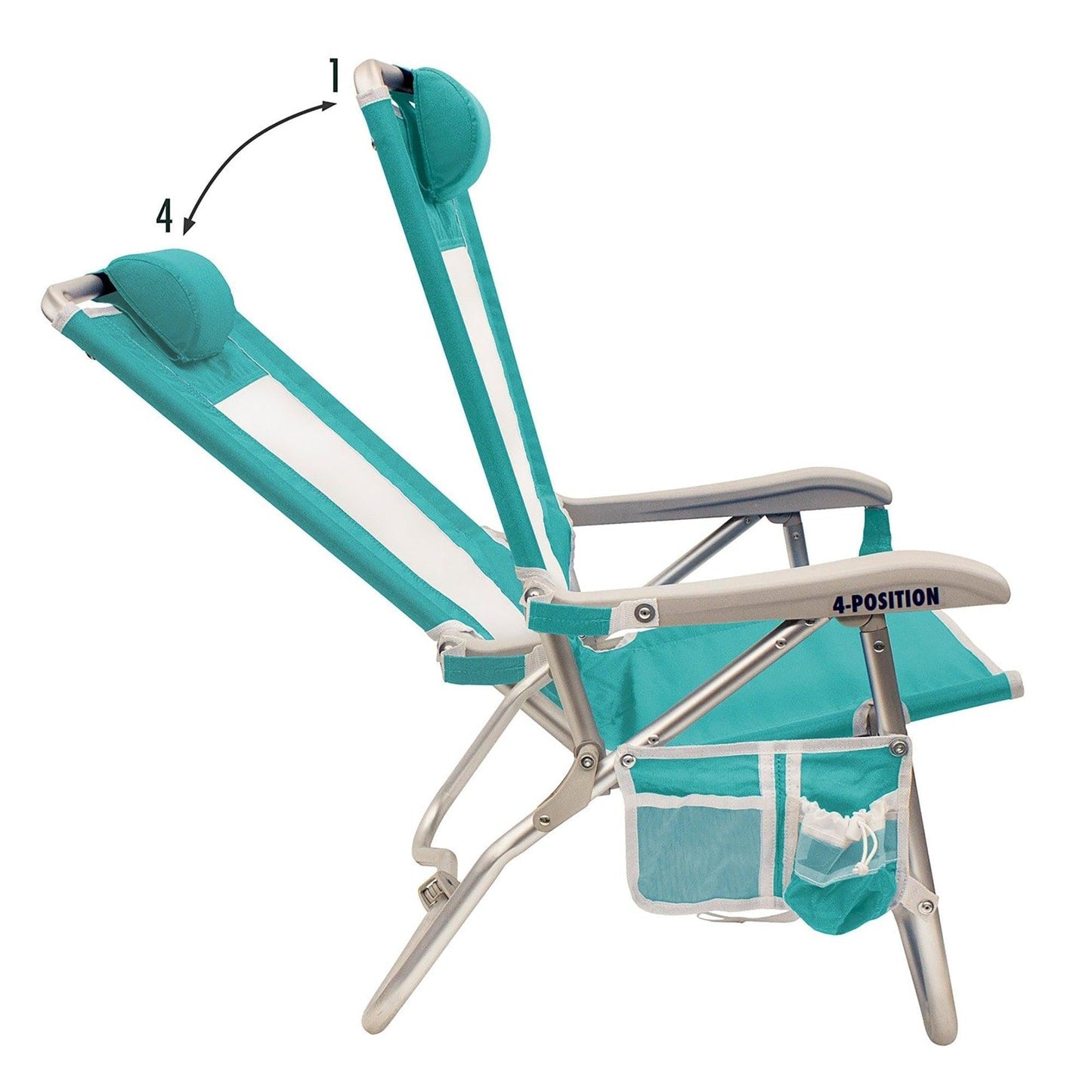 Space-Saving Pico Bi-Fold Beach Chair - Choice 601 - Pico Compact Folding Camp Chair with Carry Bag Detail