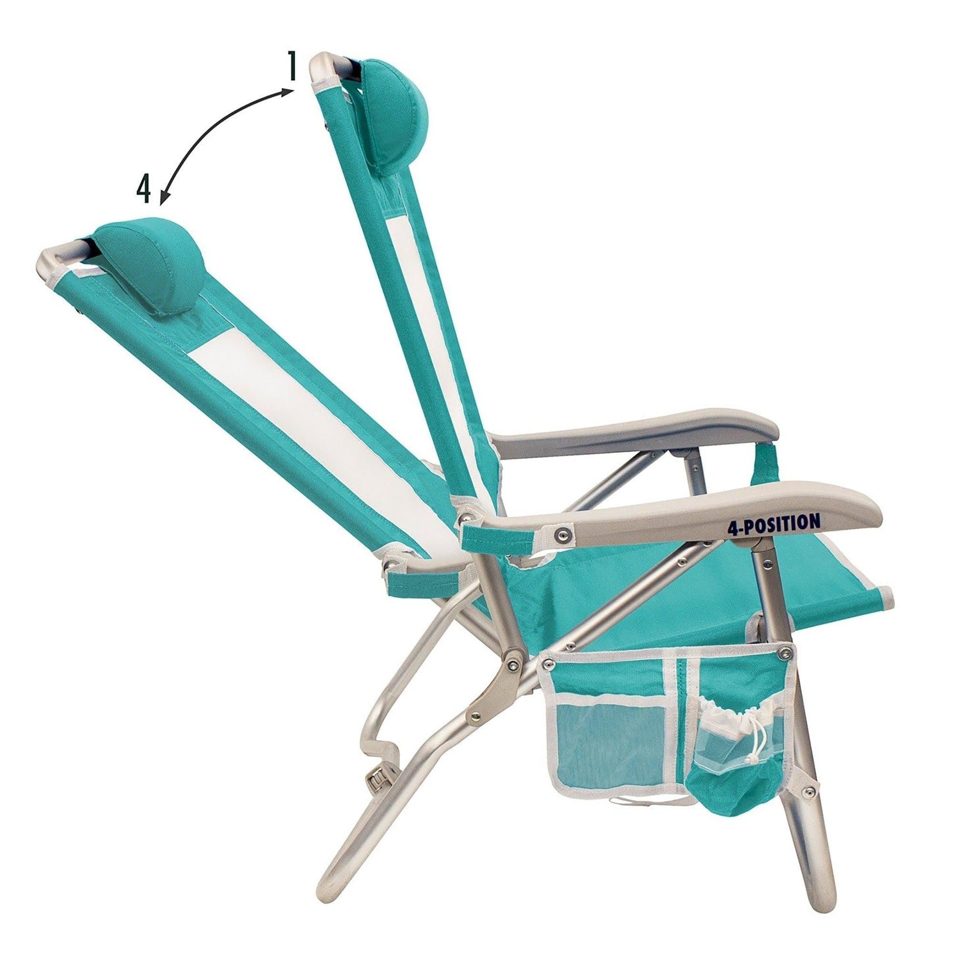 Space-Saving Pico Bi-Fold Beach Chair - Choice 601 - Pico Compact Folding Camp Chair with Carry Bag Detail