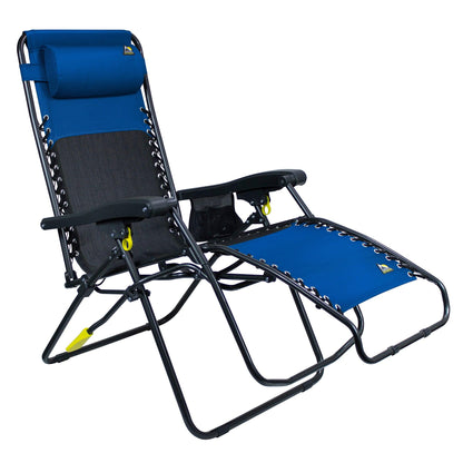 Rust-Resistant Aluminum Freeform Zero Gravity Lounger Bundle - Choice 507 - Low-Profile Reclining Beach Chair with Backpack Straps Detail