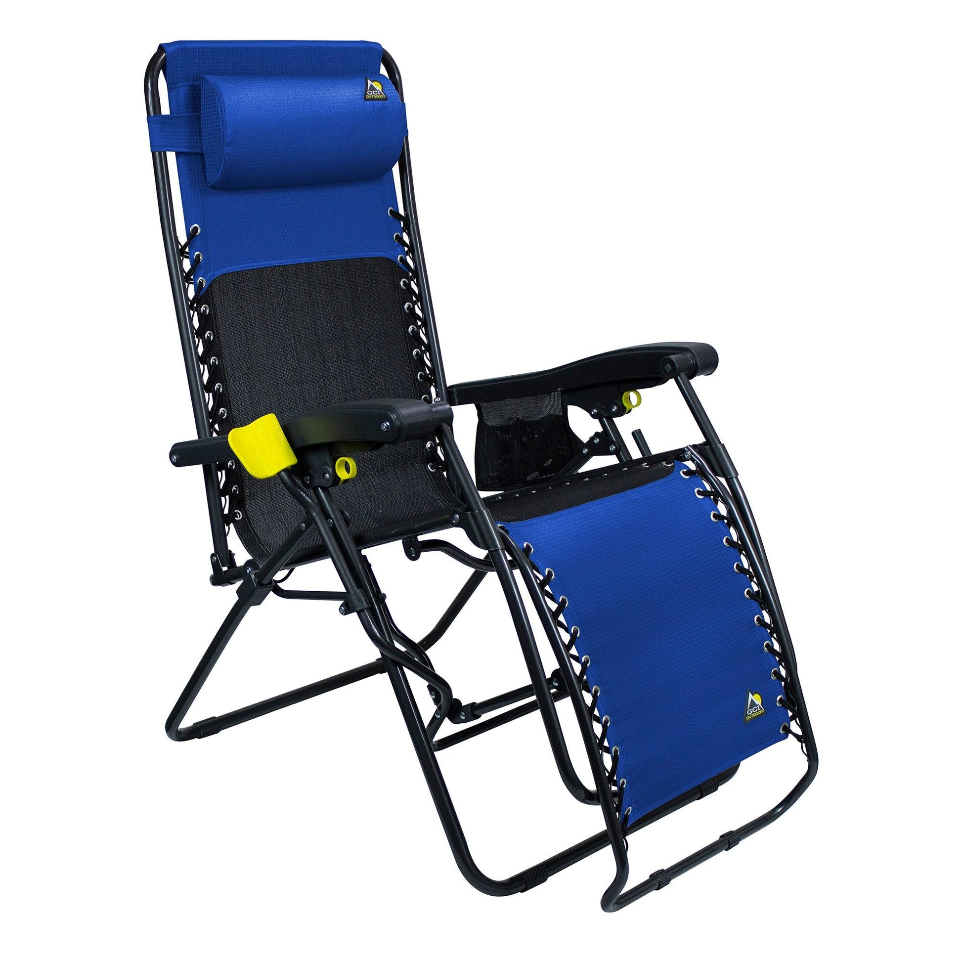 Rust-Resistant Aluminum Freeform Zero Gravity Lounger Bundle - Choice 507 - Low-Profile Reclining Beach Chair with Backpack Straps Detail