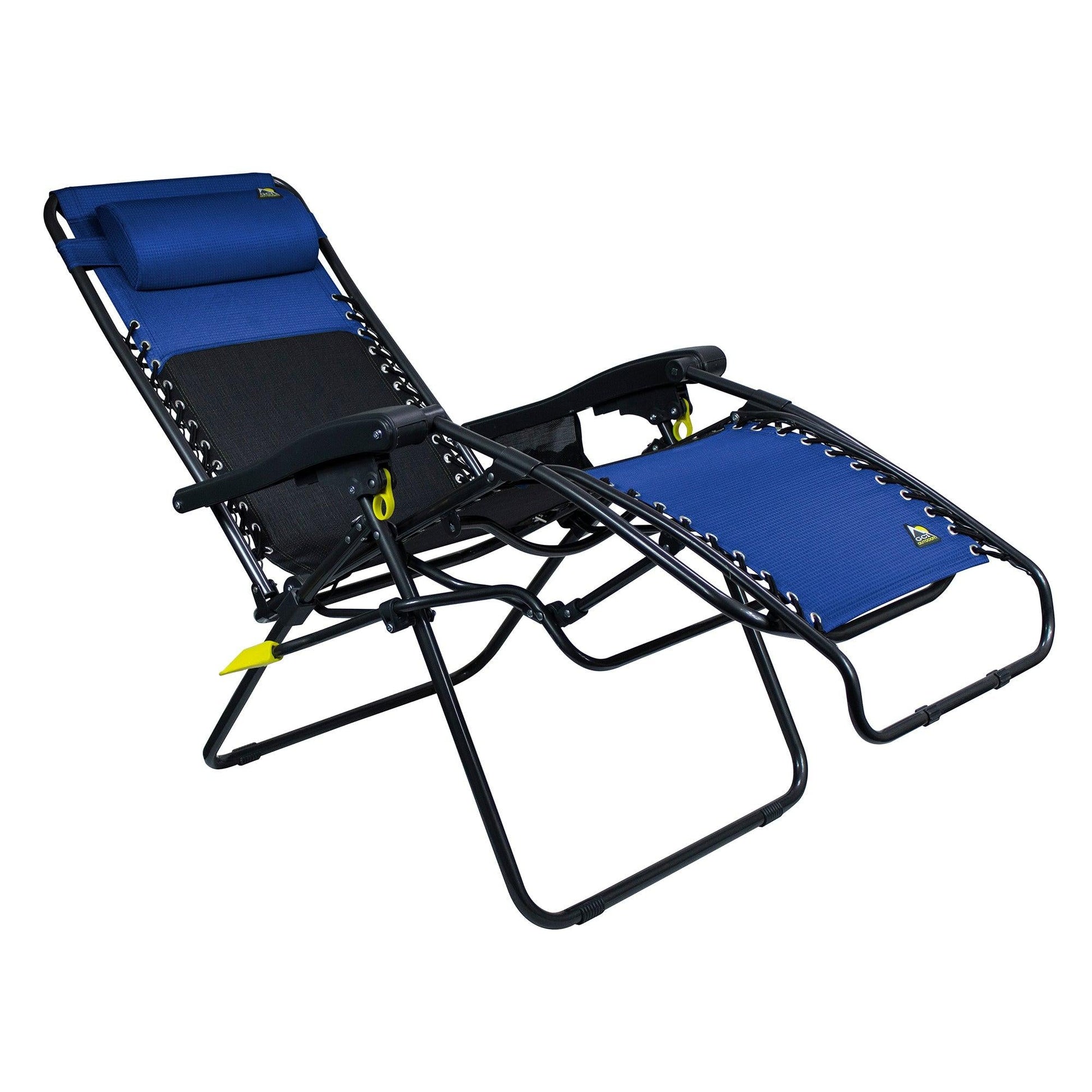 Rust-Resistant Aluminum Freeform Zero Gravity Lounger Bundle - Choice 507 - Low-Profile Reclining Beach Chair with Backpack Straps Detail