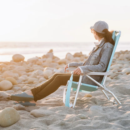 Space-Saving Pico Bi-Fold Beach Chair - Choice 601 - Pico Compact Folding Camp Chair with Carry Bag Detail