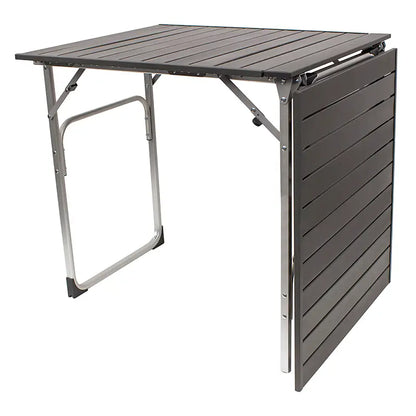 Heavy-Duty Camp Slim-Fold Table XL - Choice 651 - Heavy-Duty Stainless Steel Camp Cooking Gear Detail