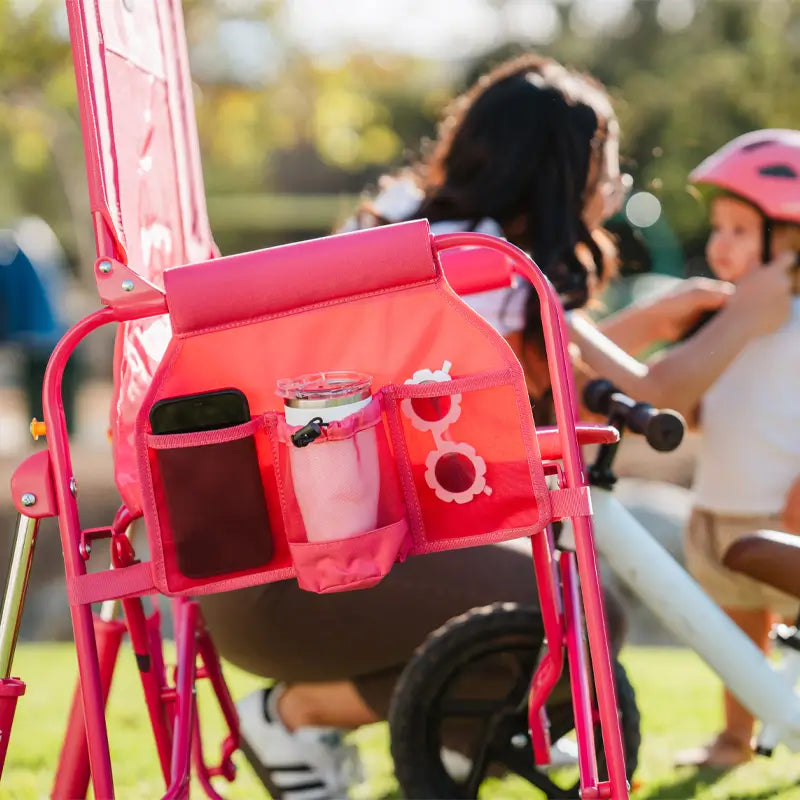 Lightweight Messenger Stowaway Rocker - Choice 794 - Premium Slim-Fold Compact Chair with Messenger Bag Detail