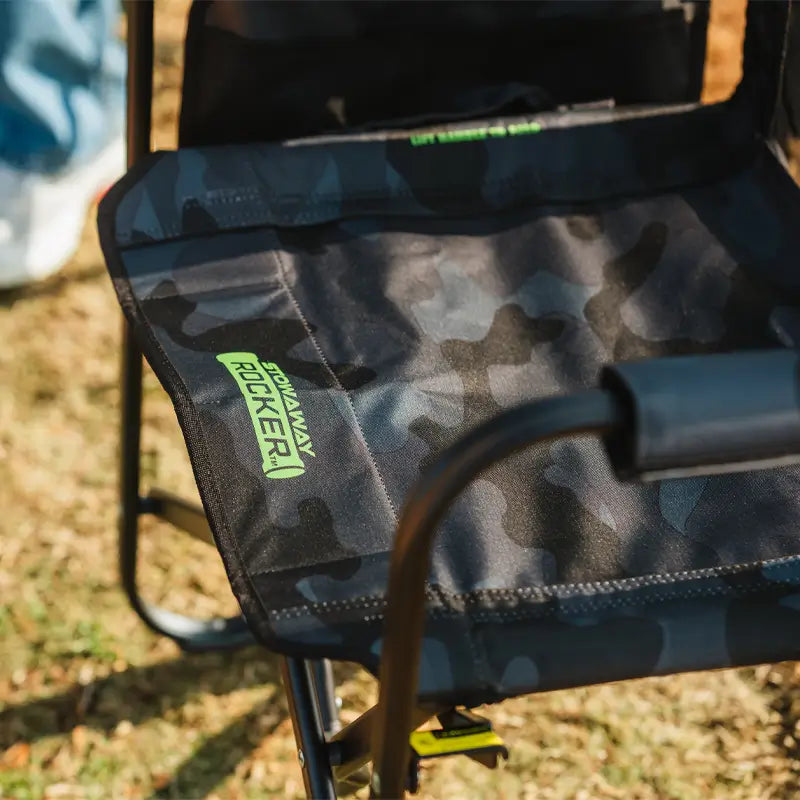 Lightweight Messenger Stowaway Rocker - Choice 794 - Premium Slim-Fold Compact Chair with Messenger Bag Detail