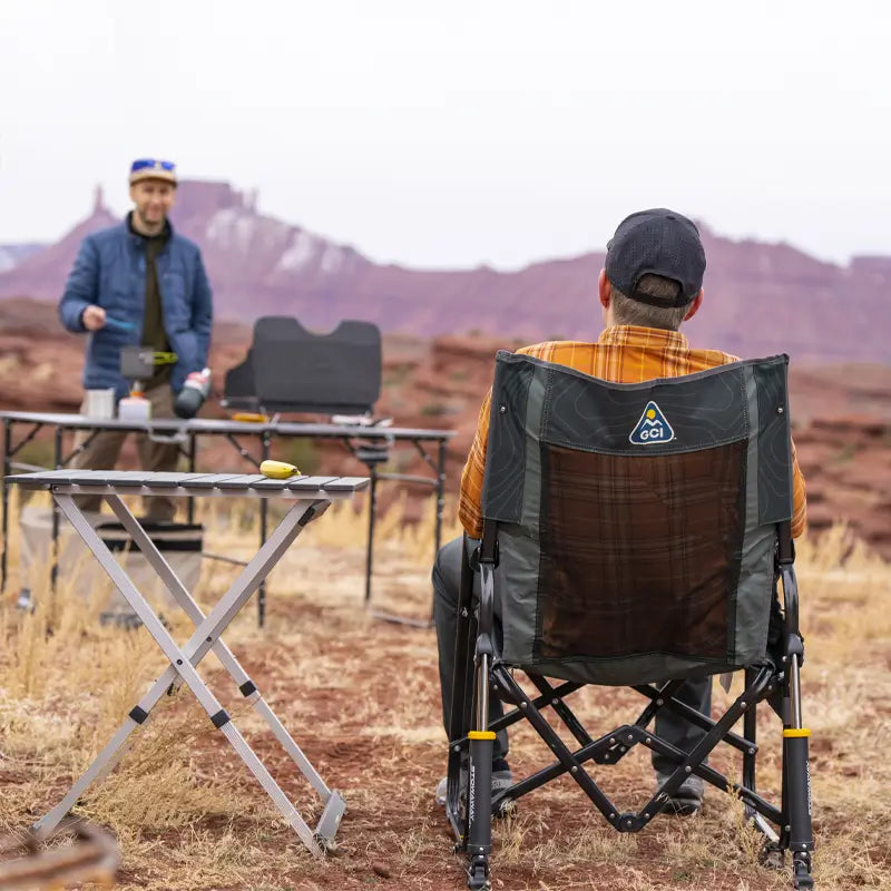 Lightweight Messenger Stowaway Rocker - Choice 794 - Premium Slim-Fold Compact Chair with Messenger Bag Detail