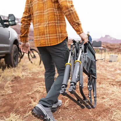 Lightweight Messenger Stowaway Rocker - Choice 794 - Premium Slim-Fold Compact Chair with Messenger Bag Detail