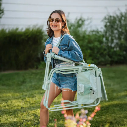 Lightweight Messenger Stowaway Rocker - Choice 794 - Premium Slim-Fold Compact Chair with Messenger Bag Detail
