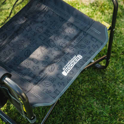 Lightweight Messenger Stowaway Rocker - Choice 794 - Premium Slim-Fold Compact Chair with Messenger Bag Detail