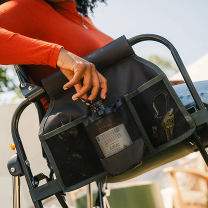 Lightweight Messenger Stowaway Rocker - Choice 794 - Premium Slim-Fold Compact Chair with Messenger Bag Detail