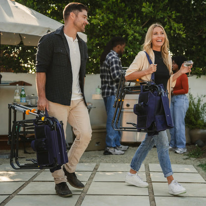Lightweight Messenger Stowaway Rocker - Choice 794 - Premium Slim-Fold Compact Chair with Messenger Bag Detail