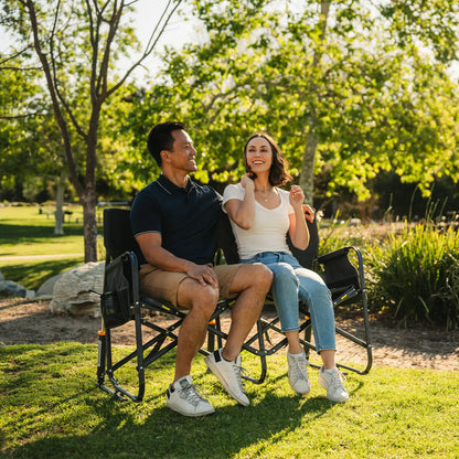 Luxury Camp Tandem Rocker - Choice 227 - Patented Spring-Action Rocking Chair for Camping Detail
