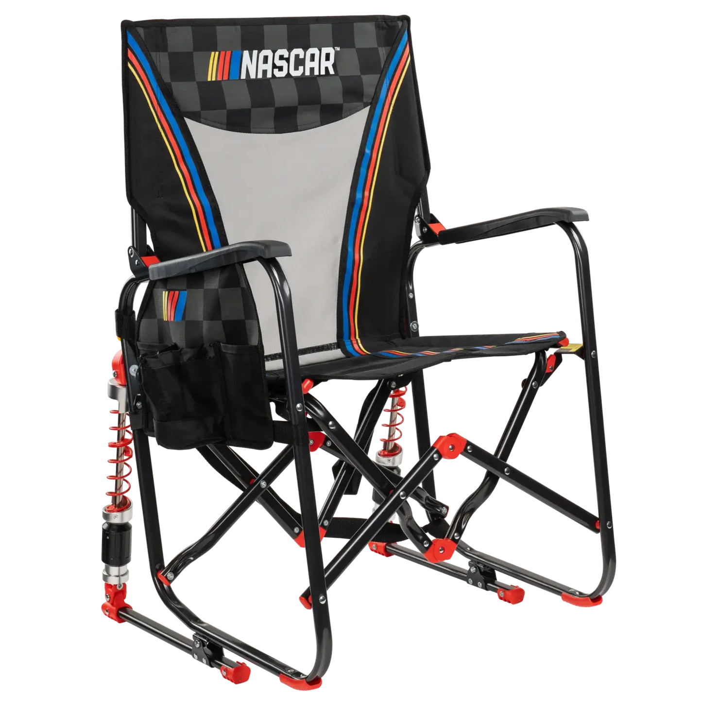 Luxury Camp Adjustable Rocker - NASCAR - Choice 899 - Heavy-Duty Kickback Rocker with Beverage Holder - Default Title