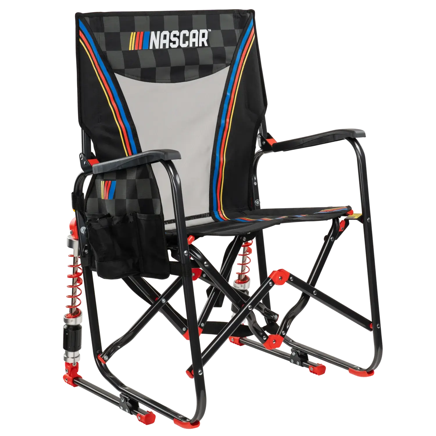 Luxury Camp Adjustable Rocker - NASCAR - Choice 899 - Heavy-Duty Kickback Rocker with Beverage Holder - Default Title