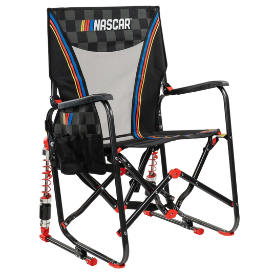 Luxury Camp Adjustable Rocker - NASCAR - Choice 899 - Heavy-Duty Kickback Rocker with Beverage Holder - Default Title