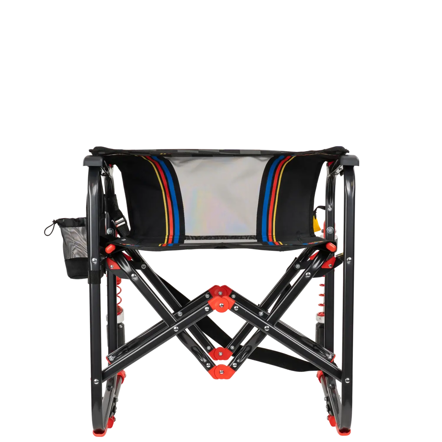 Luxury Camp Adjustable Rocker - NASCAR - Choice 899 - Heavy-Duty Kickback Rocker with Beverage Holder Detail
