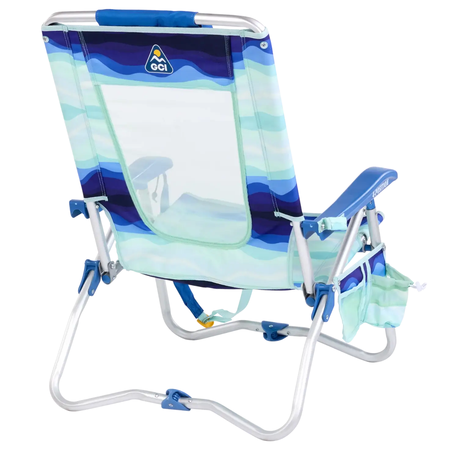 Space-Saving Pico Bi-Fold Beach Chair - Choice 601 - Pico Compact Folding Camp Chair with Carry Bag Detail