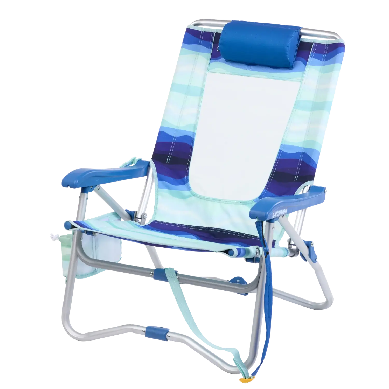 Space-Saving Pico Bi-Fold Beach Chair - Choice 601 - Pico Compact Folding Camp Chair with Carry Bag Detail