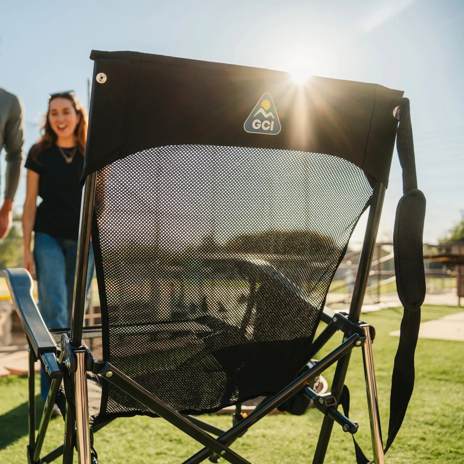 Luxury Camp BreezeRocker - Choice 504 - Freestyle Rocker Portable Outdoor Folding Chair Detail