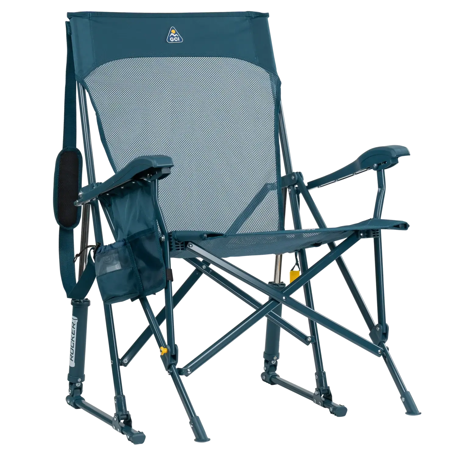 Luxury Camp BreezeRocker - Choice 504 - Freestyle Rocker Portable Outdoor Folding Chair - Teal