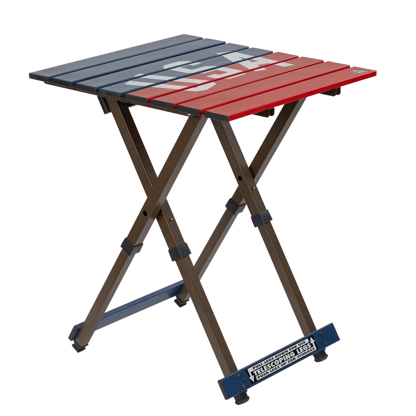Heat-Resistant Tool Compact Camp Table 20 - USA Anniversary Deluxe - Choice 757 - Heavy-Duty Stainless Steel Camp Cooking Gear - Default Title