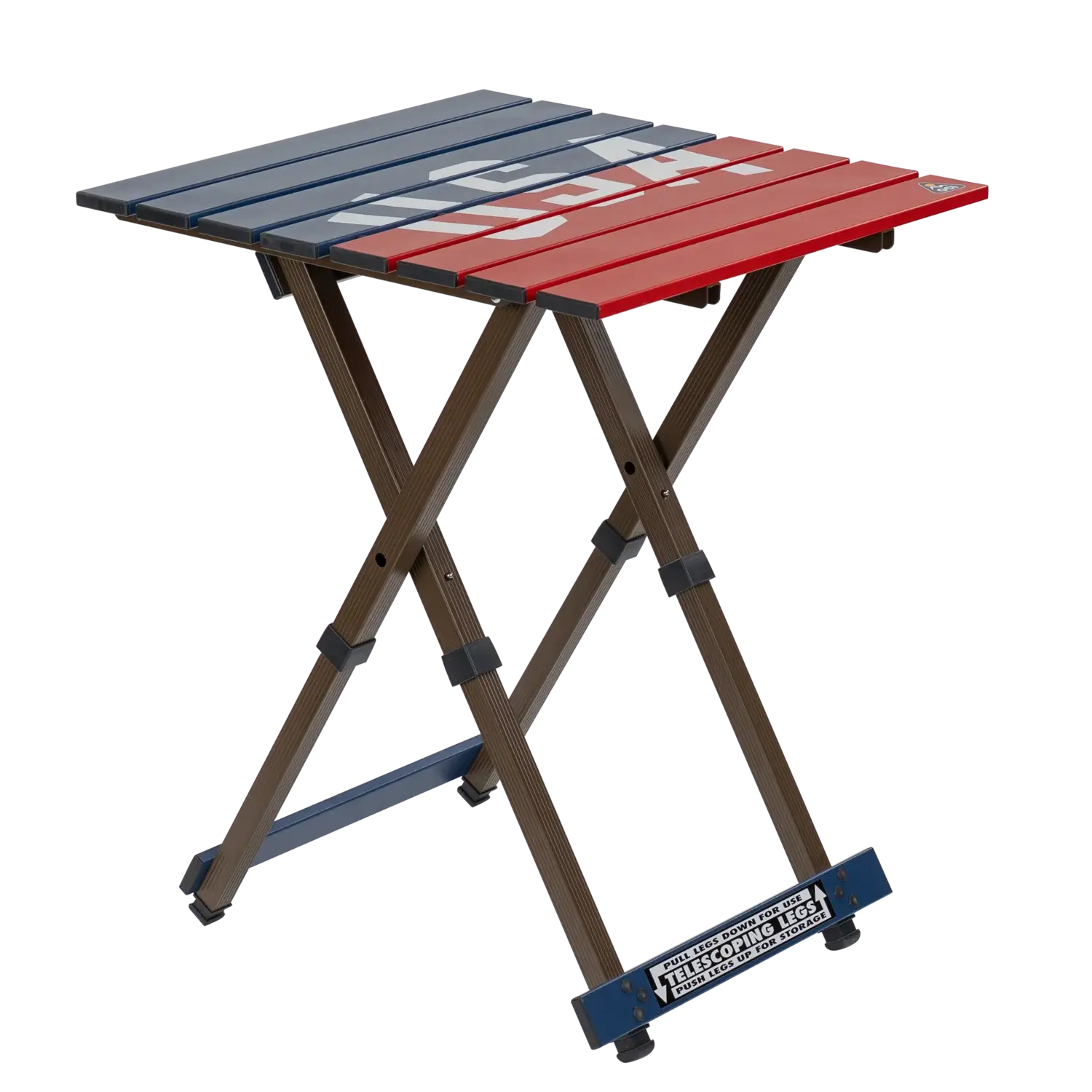 Heat-Resistant Tool Compact Camp Table 20 - USA Anniversary Deluxe - Choice 757 - Heavy-Duty Stainless Steel Camp Cooking Gear - Default Title