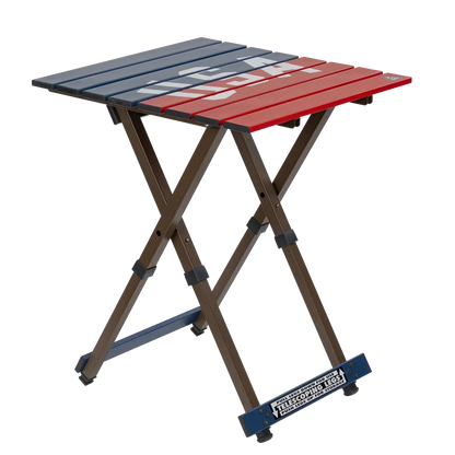 Heat-Resistant Tool Compact Camp Table 20 - USA Anniversary Deluxe - Choice 757 - Heavy-Duty Stainless Steel Camp Cooking Gear - Default Title