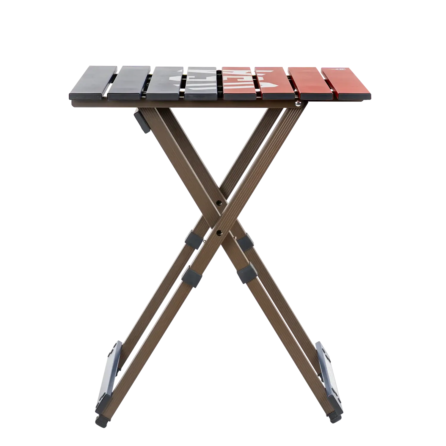 Heat-Resistant Tool Compact Camp Table 20 - USA Anniversary Deluxe - Choice 757 - Heavy-Duty Stainless Steel Camp Cooking Gear Detail