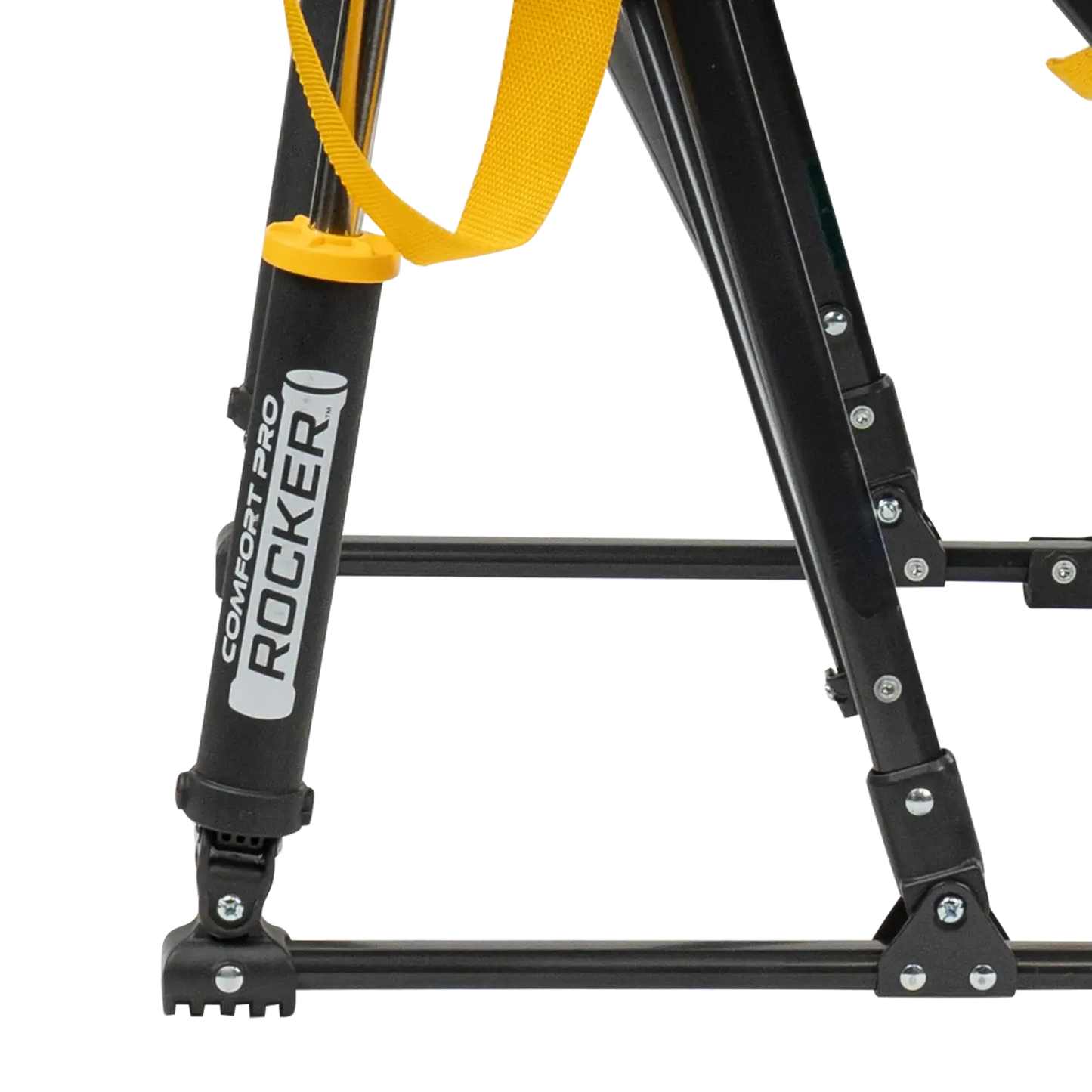 Secure-Hook College Comfort Pro Rocker - Iowa Hawkeyes - Choice 249 - Bleacher-Friendly Stadium Chair with Back Support Detail
