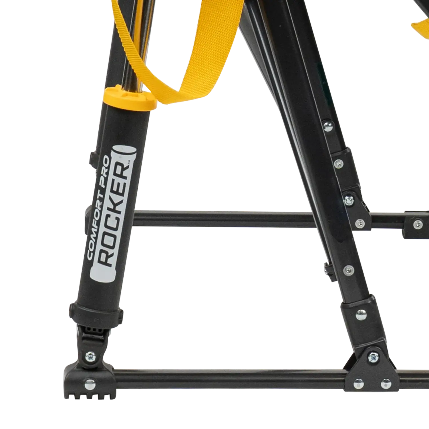 Secure-Hook College Comfort Pro Rocker - Iowa Hawkeyes - Choice 249 - Bleacher-Friendly Stadium Chair with Back Support Detail