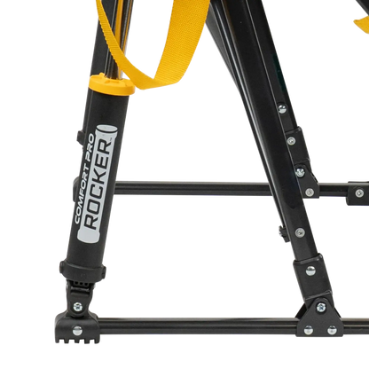 Secure-Hook College Comfort Pro Rocker - Iowa Hawkeyes - Choice 249 - Bleacher-Friendly Stadium Chair with Back Support Detail