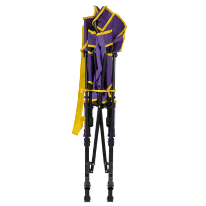 Bleacher-Friendly College Comfort Pro Rocker - LSU Tigers - Choice 880 - Lightweight Folding Bleacher Chair with Cushioning Detail