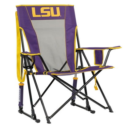 Bleacher-Friendly College Comfort Pro Rocker - LSU Tigers - Choice 880 - Lightweight Folding Bleacher Chair with Cushioning - Default Title