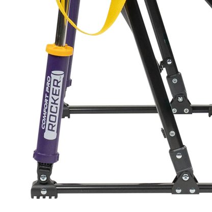 Bleacher-Friendly College Comfort Pro Rocker - LSU Tigers - Choice 880 - Lightweight Folding Bleacher Chair with Cushioning Detail