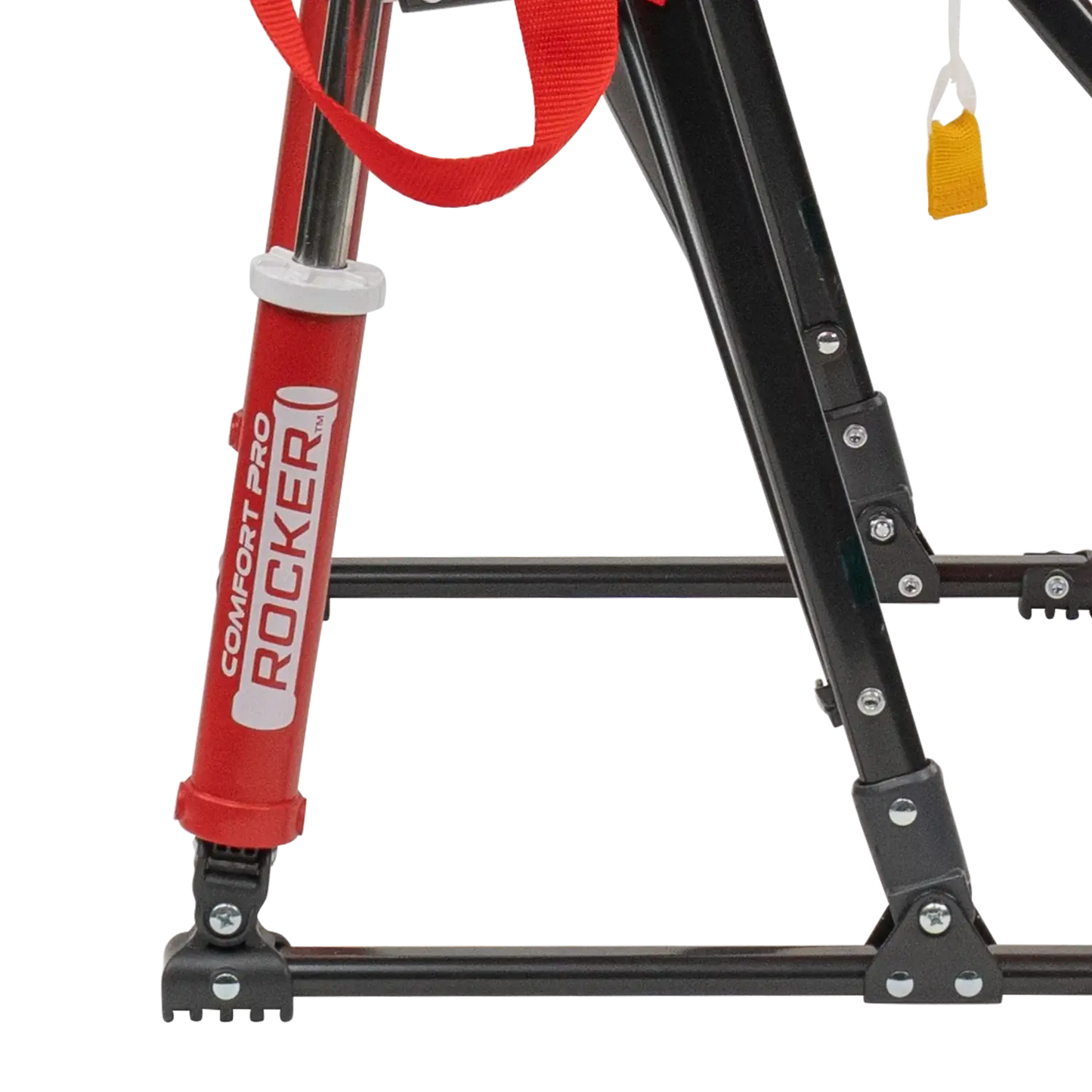 Ultra-Lightweight College Comfort Pro Rocker - Nebraska Cornhuskers - Choice 161 - Grandstand Cushion Seat with Secure Under-Bench Hooks Detail