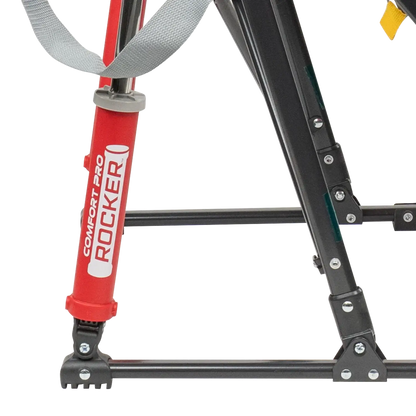 Ergonomic Back-Support College Comfort Pro Rocker - Ohio State Buckeyes - Choice 676 - Grandstand Cushion Seat with Secure Under-Bench Hooks Detail