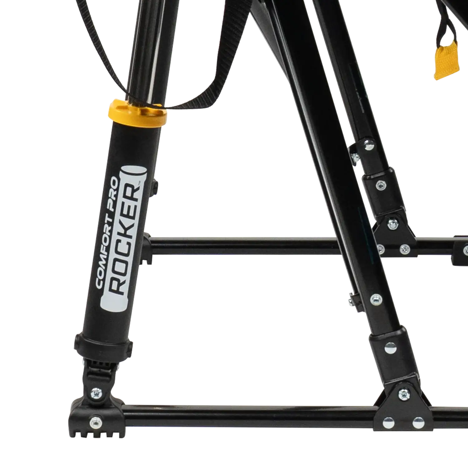 Secure-Hook College Comfort Pro Rocker - USC Trojans - Choice 856 - Grandstand Cushion Seat with Secure Under-Bench Hooks Detail