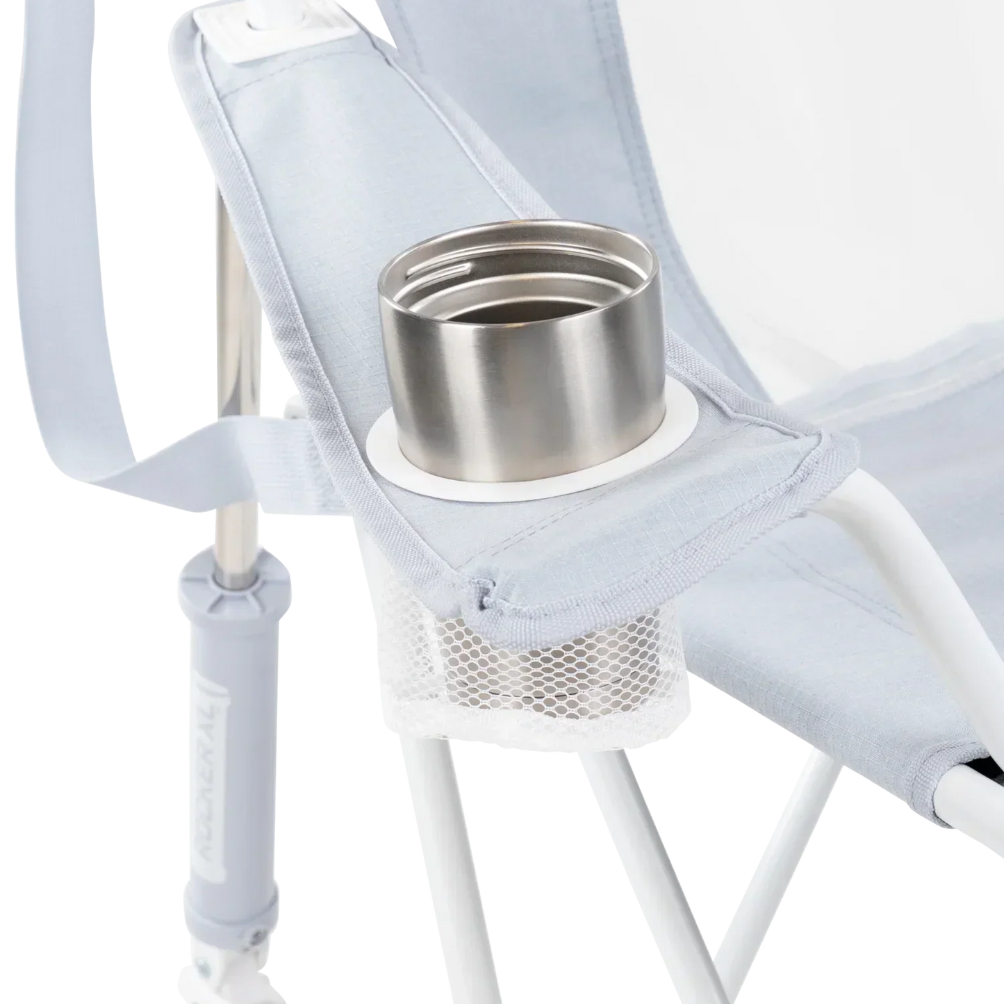 Patented Spring-Action Comfort Pro Rocker XL - Choice 107 - Heavy-Duty Kickback Rocker with Beverage Holder Detail