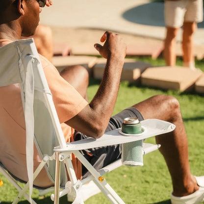 Patented Spring-Action Comfort Pro Rocker XL - Choice 107 - Heavy-Duty Kickback Rocker with Beverage Holder Detail